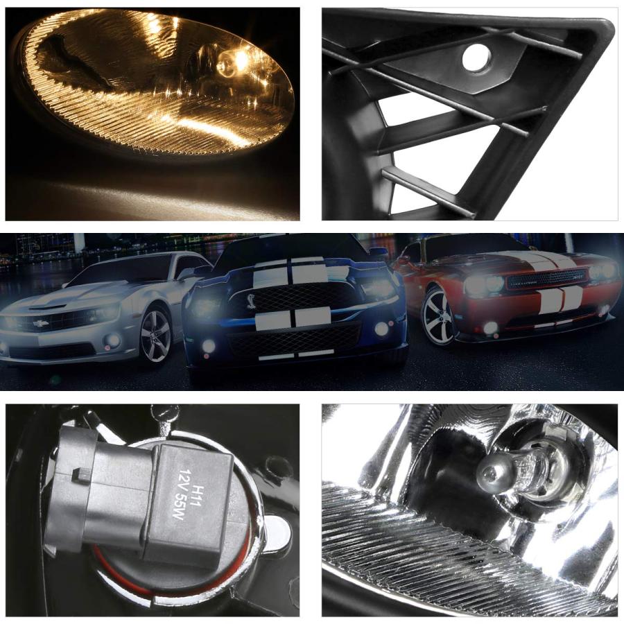OEスタイル クリアレンズ フロントバンパー フォグライト/ランプ+スイッチ ホンダ シビック 4Dr 09 11に対応 Fron 並行輸入品_9