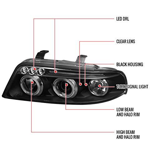 Carpartsinnovate For 99 01 Audi A4 B5 Replacement Black LED Halo 並行輸入品の画像