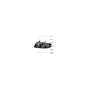 Carpartsinnovate For 99 01 Audi A4 B5 Replacement Black LED Halo 並行輸入品の画像