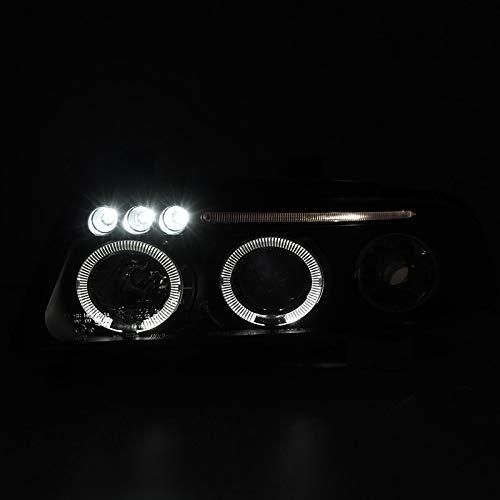 Carpartsinnovate For 99 01 Audi A4 B5 Replacement Black LED Halo 並行輸入品の画像