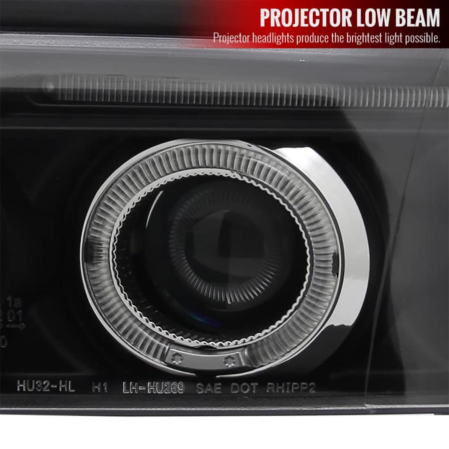 Carpartsinnovate For 99 01 Audi A4 B5 Replacement Black LED Halo 並行輸入品の画像