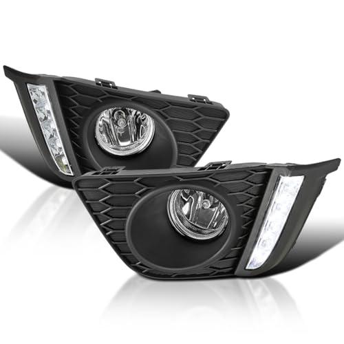 【並行輸入品】Spec D チューニング クリア ドライビング フォグライト LED ストリップ + バルブ + スイッチ 2015 2017の画像