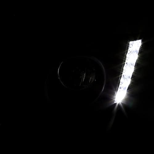 【並行輸入品】Spec D チューニング クリア ドライビング フォグライト LED ストリップ + バルブ + スイッチ 2015 2017の画像