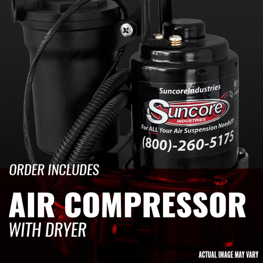 SUNCORE 4 Corner Air Leveling Airmatic Suspension Compressor P 並行輸入品_3