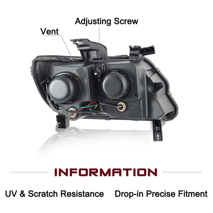 JSBOYAT ヘッドライトアセンブリ交換用 2015   2020 Chevy Colorado ピックアップドライバーと助手席 並行輸入品の画像
