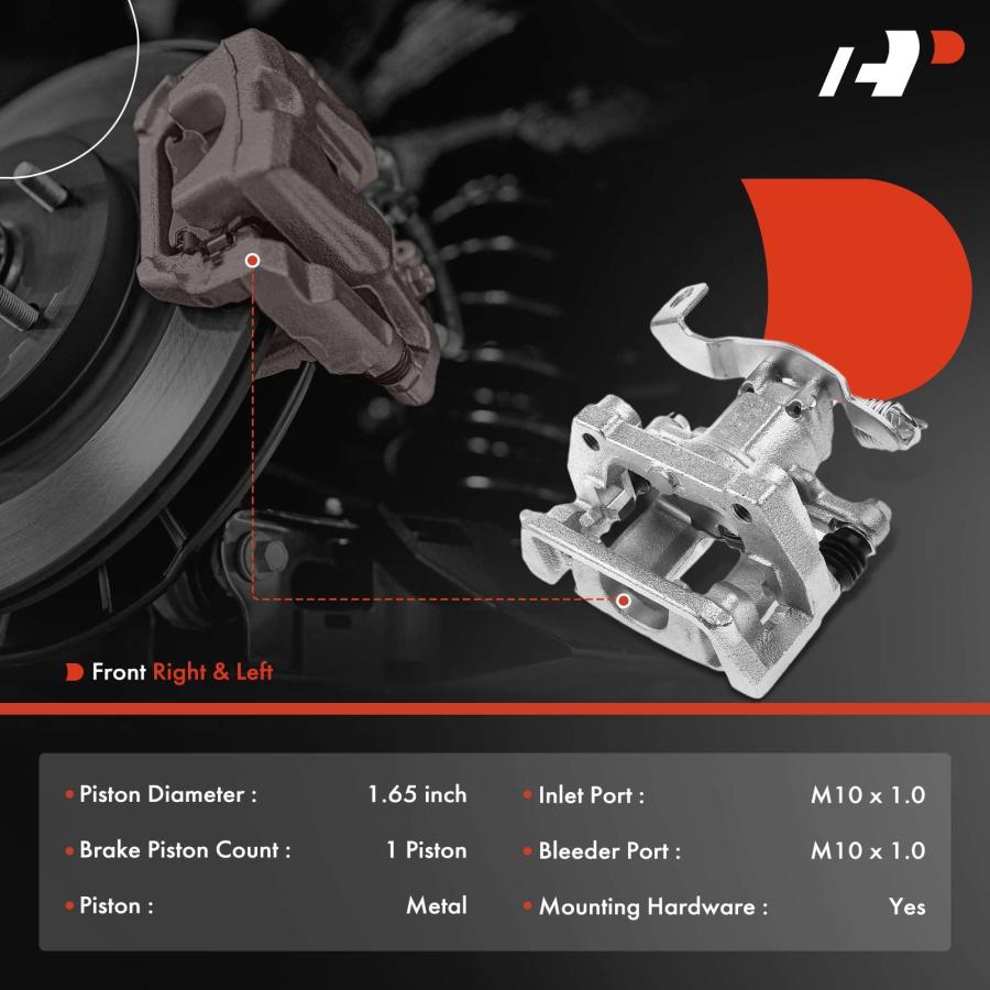 A Premium Rear Disc Brake Caliper Assembly with Bracket Compatib 並行輸入品の画像