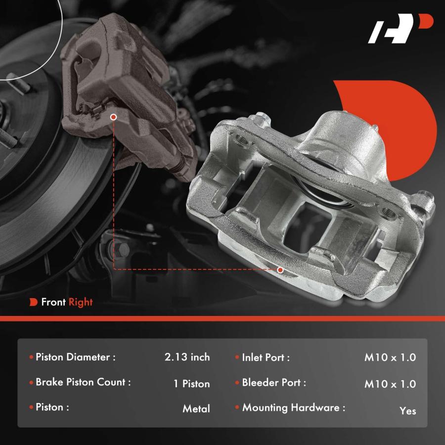 A Premium Disc Brake Caliper Assembly with Bracket Compatible wi 並行輸入品_3
