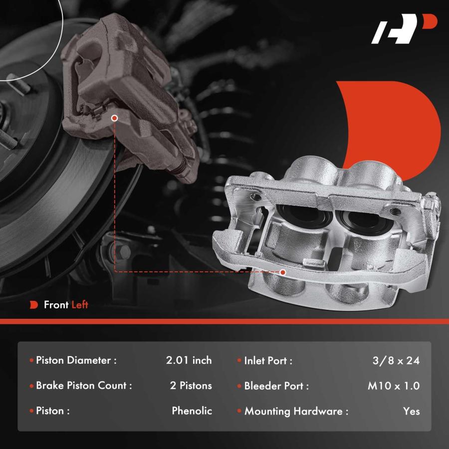 A Premium Disc Brake Caliper Assembly with Bracket Compatible wi 並行輸入品の画像