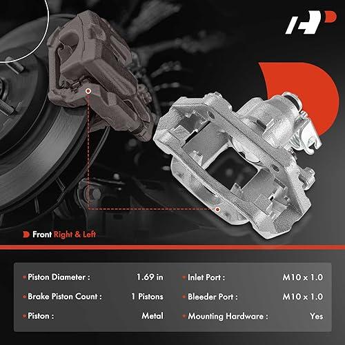A Premium Disc Brake Caliper Assembly with Bracket Compatible wi 並行輸入品の画像