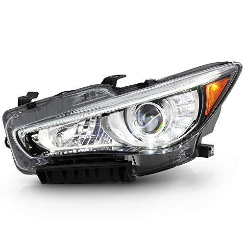 ACANII   For 2014 2017 Infiniti Q50 w/o AFS OE Style LED DRL Proj 並行輸入品の画像