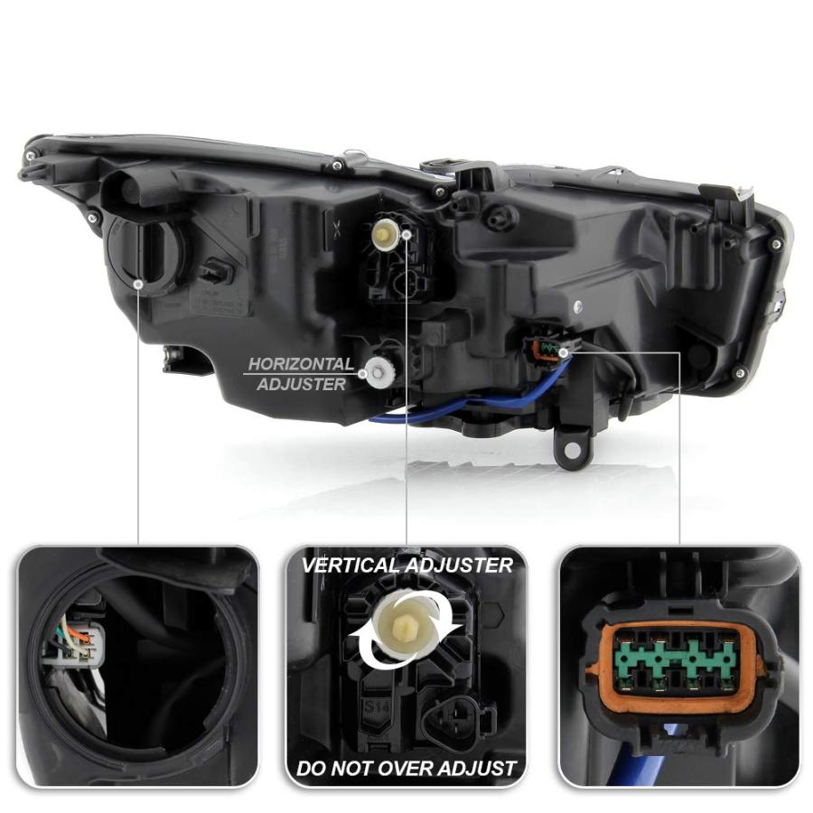 ACANII   For 2014 2017 Infiniti Q50 w/o AFS OE Style LED DRL Proj 並行輸入品の画像