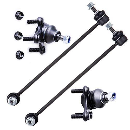 LSAILON 4pcs Lower Ball Joints Front Sway Bar Links Kit Fit for  並行輸入品の画像