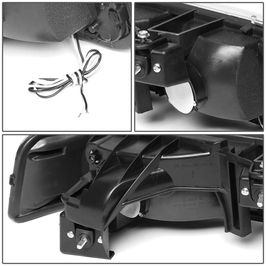 【並行輸入品】DNA MOTORING HL LB CSIL99 BK CL1 ブラック ハウジング ペア LED DRL ヘッドライト バンパの画像