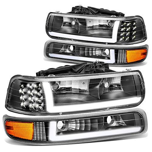 【並行輸入品】DNA MOTORING HL LB CSIL99 BK AM ブラック アンバー ペア LED DRL ヘッドライト バンパーの画像
