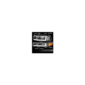 【並行輸入品】DNA MOTORING HL LB CSIL99 BK AM ブラック アンバー ペア LED DRL ヘッドライト バンパーの画像