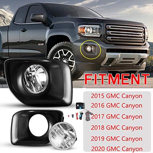 AUTOFREE フォグライト 2015 2019 GMC キャニオン 電球付き PS 12V 24W ドライビングフォグランプ 並行輸入品_4