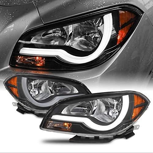 【並行輸入品】2008 2012 Chevy Malibu LEDライトチューブヘッドライトヘッドランプに適合   ブラックハウジングアセンブリの画像