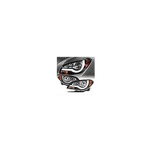 【並行輸入品】2008 2012 Chevy Malibu LEDライトチューブヘッドライトヘッドランプに適合   ブラックハウジングアセンブリの画像