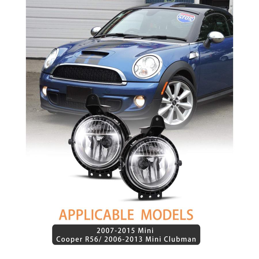 AUTOWIKI フロントバンパーフォグライトアセンブリ 2007 2015 Mini Cooper R56/Mini Clubm 並行輸入品の画像