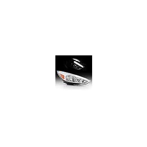 【並行輸入品】ACANII [ハロゲンタイプクロムハウジングw/LED DRL] 2015 2018 フォード フォーカス ヘッドライト ヘ_2