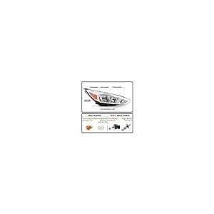 【並行輸入品】ACANII [ハロゲンタイプクロムハウジングw/LED DRL] 2015 2018 フォード フォーカス ヘッドライト ヘ_5