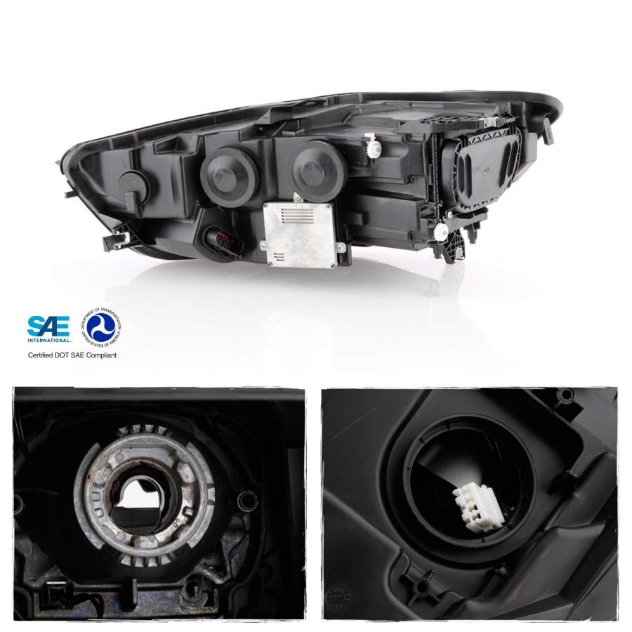 【並行輸入品】AKKON   2012 2015 Audi A6 Quattro 13 14 15 S6 [HID/キセノン] LED DRLの画像