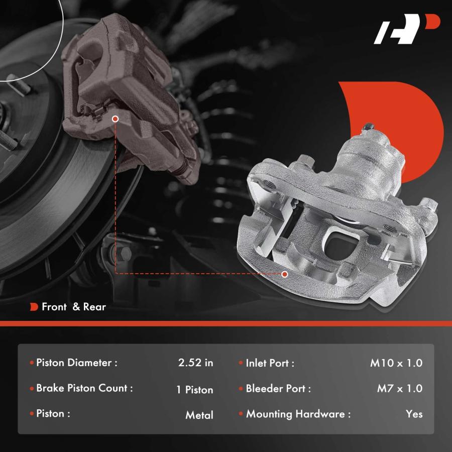 A Premium Disc Brake Caliper Assembly with Bracket Compatible wi 並行輸入品_3