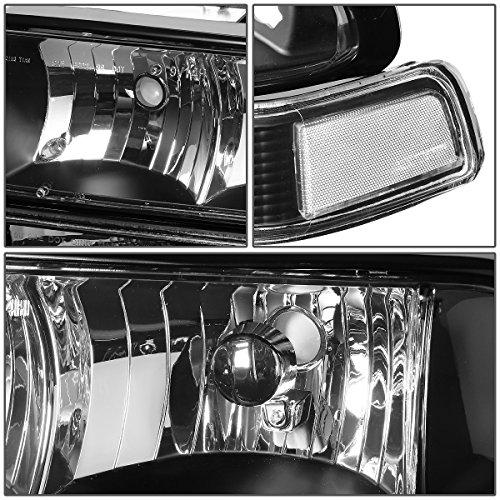 Auto Dynasty Black Housing Clear Corner Headlight w/Bumper Lamps 並行輸入品_7