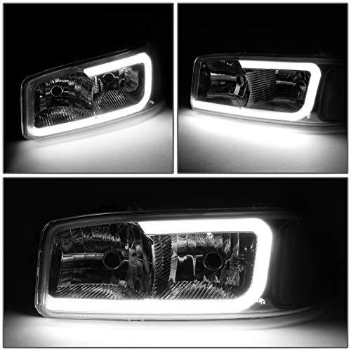 【並行輸入品】LED DRL スモーククリアコーナーヘッドライト バンパーランプ+ツールキット GMC Sierra Yukon 99 07対応の画像