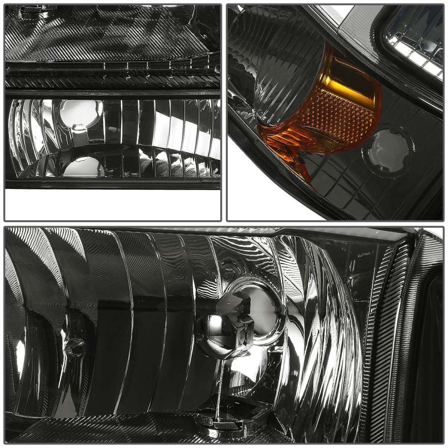 【並行輸入品】 Auto Dynasty Smoked Amber Side Headlight+Corner Lamps+Tool Kit C_6