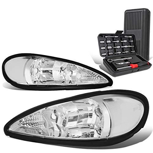 【並行輸入品】 Auto Dynasty Chrome Housing Clear Corner Headlight Head Lamps+To_1