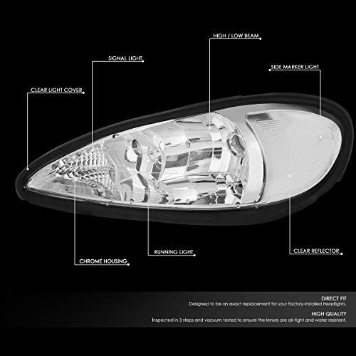 【並行輸入品】 Auto Dynasty Chrome Housing Clear Corner Headlight Head Lamps+To_4