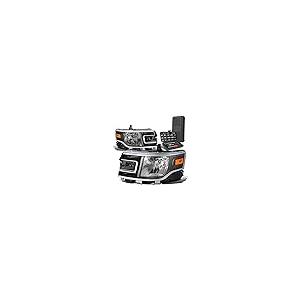【並行輸入品】 Auto Dynasty Pair OE Style Black Housing Amber Corner Headlightの画像