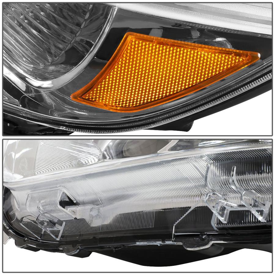 【並行輸入品】クロムハウジング アンバー コーナーヘッドライトランプ+ツールキット Highlander XU40 08 10対応 Auto Dの画像