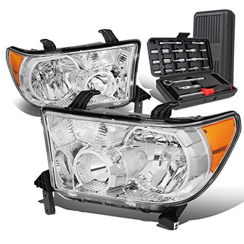 【並行輸入品】 Auto Dynasty OE Style Chrome Housing Amber Corner Headlight Lampの画像