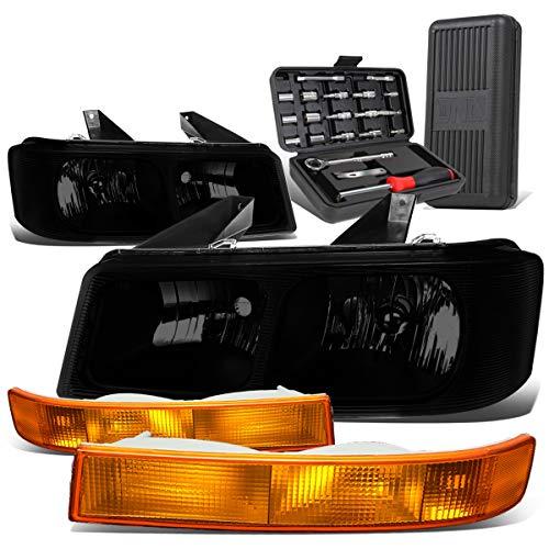 Auto Dynasty Smoked Lens Headlights Amber Bumper Lamps Compatibl 並行輸入品の画像