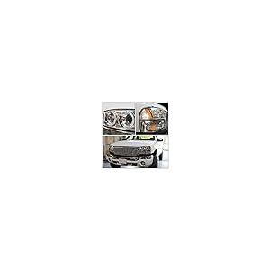 Auto Dynasty LED Twin Halo Chrome Amber Corner Projector Headlig 並行輸入品の画像