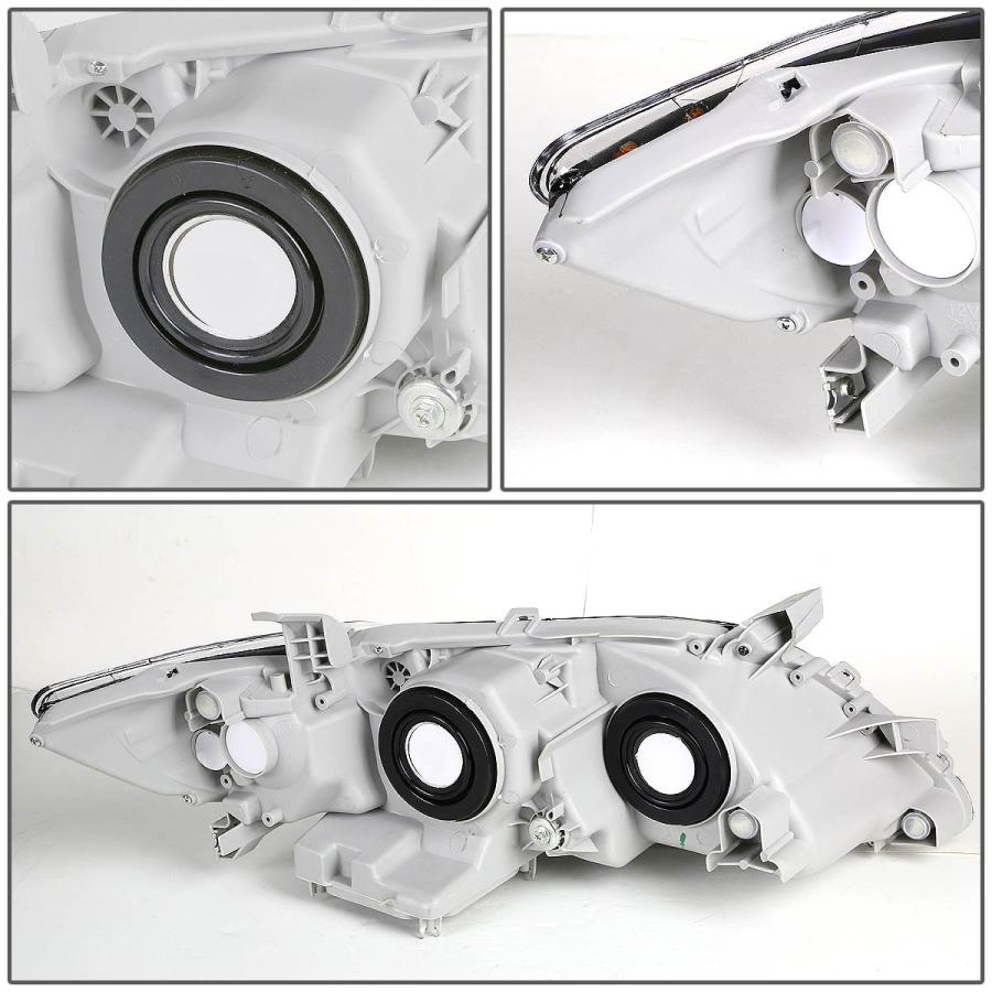 Auto Dynasty Black Housing Clear Corner Projector Headlight Lamp 並行輸入品_6