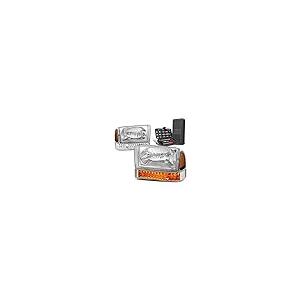 LED Turn Signal Chrome Amber Corner Headlight w/Bumper Lamps+Too 並行輸入品の画像
