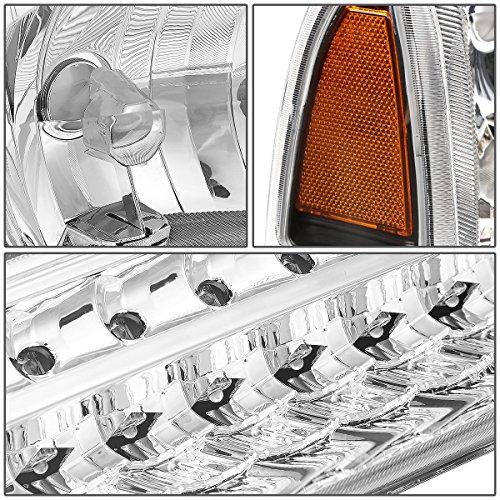 LED Turn Signal Chrome Amber Corner Headlight w/Bumper Lamps+Too 並行輸入品の画像