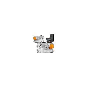 Chrome Housing Headlight+Bumper Lamps+Tool Kit Compatible with G 並行輸入品の画像