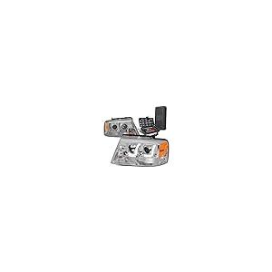 【並行輸入品】 Auto Dynasty Dual LED DRL L Bar Projector Chrome Amber Corner Heの画像