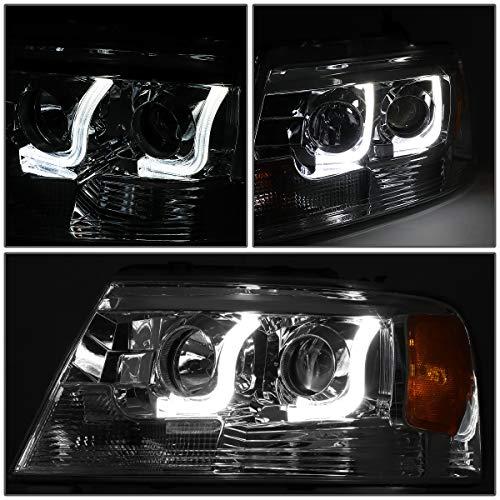 【並行輸入品】 Auto Dynasty Dual LED DRL L Bar Projector Chrome Amber Corner Heの画像