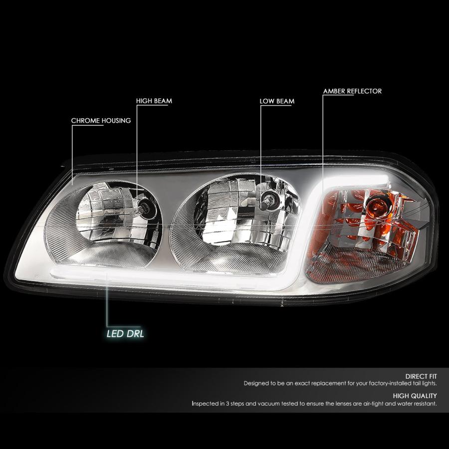 【並行輸入品】 Auto Dynasty LED DRL Chrome Housing Amber Corner Headlight Lamps_3