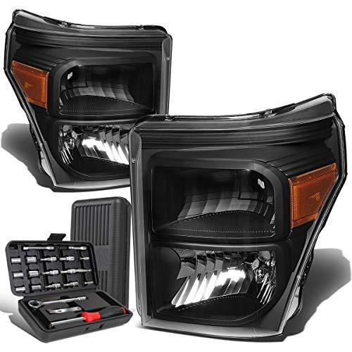 【並行輸入品】 Auto Dynasty Black Housing Amber Side Headlight+Tool Kit Compatiの画像