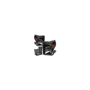 【並行輸入品】 Auto Dynasty Black Housing Amber Side Headlight+Tool Kit Compatiの画像