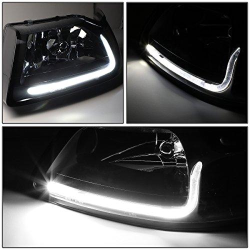 【並行輸入品】LED DRL Lバー ブラックハウジング クリアコーナープロジェクターヘッドライトランプ+ツールキット フォードマスタング99_7