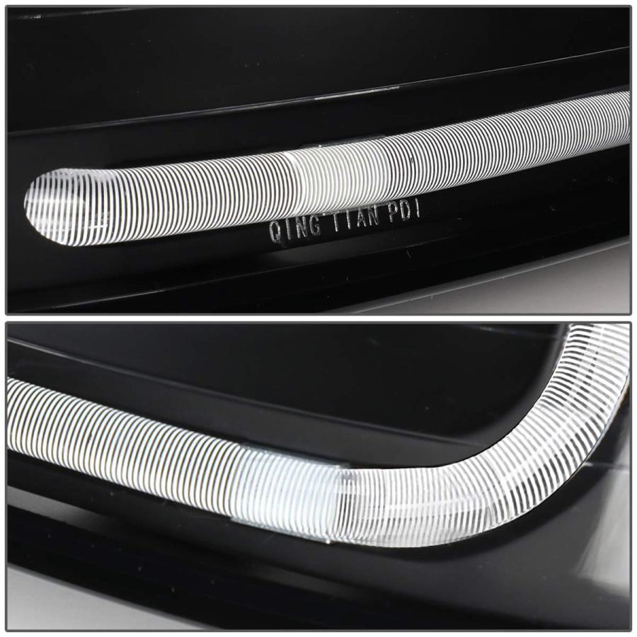 【並行輸入品】LED DRL Lバー ブラックハウジング クリアコーナープロジェクターヘッドライトランプ+ツールキット フォードマスタング99_9