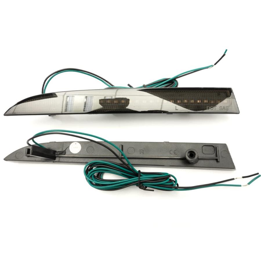 NJSBYL スモークレンズ LED バンパーリフレクターライト 2016 2019 シボレー カマロ \u0026 2013 2019 シ 並行輸入品の画像