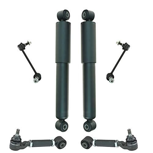 【並行輸入品】TRQ サスペンションキット 調節可能なコントロールアーム 揺れバーリンク ショックアブソーバー 6ピース TRQ Rear Su